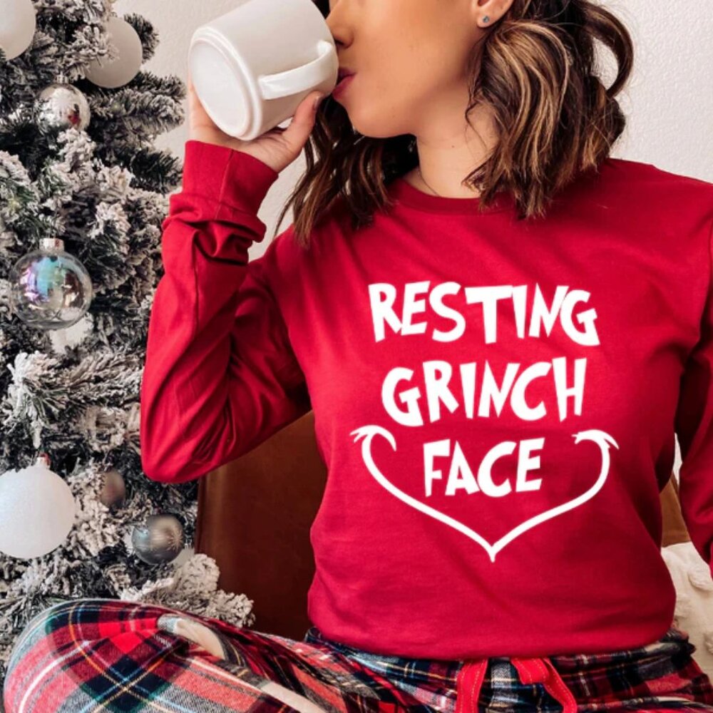 Resting G Face Sweatshirt (White Print)